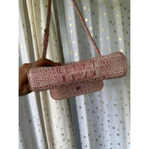 Dooney & Bourke Authentic Faded Crocodile Leather Small Shoulder Bag Purse - Picture 5 of 10